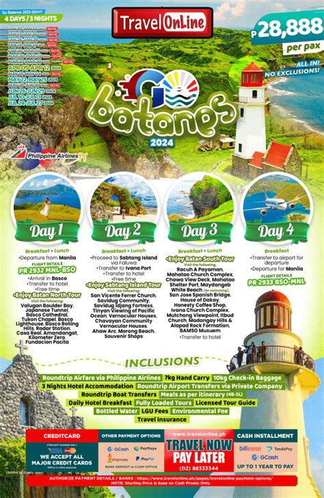 Batanes Tour Packages 2024 – 2025 .